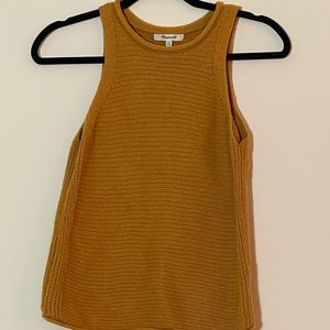 FREE SHIPPING Madewell Mustard Knit Tank